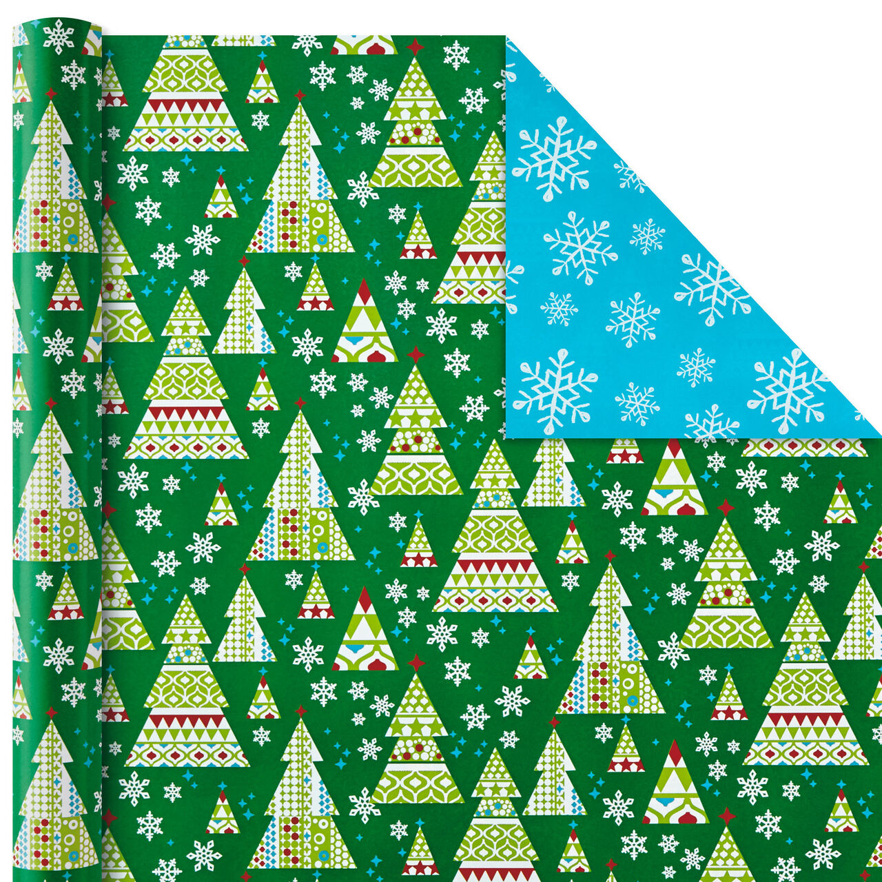 Christmas Cheer Assortment Reversible Wrapping Paper  image number 4
