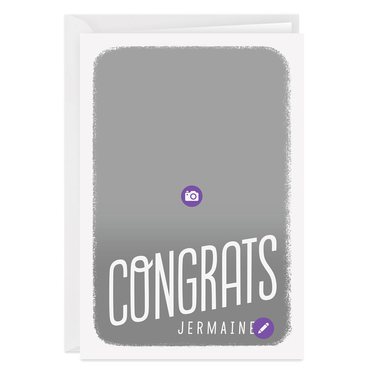 Personalized Full Photo Congratulations Photo Card, , large image number 5