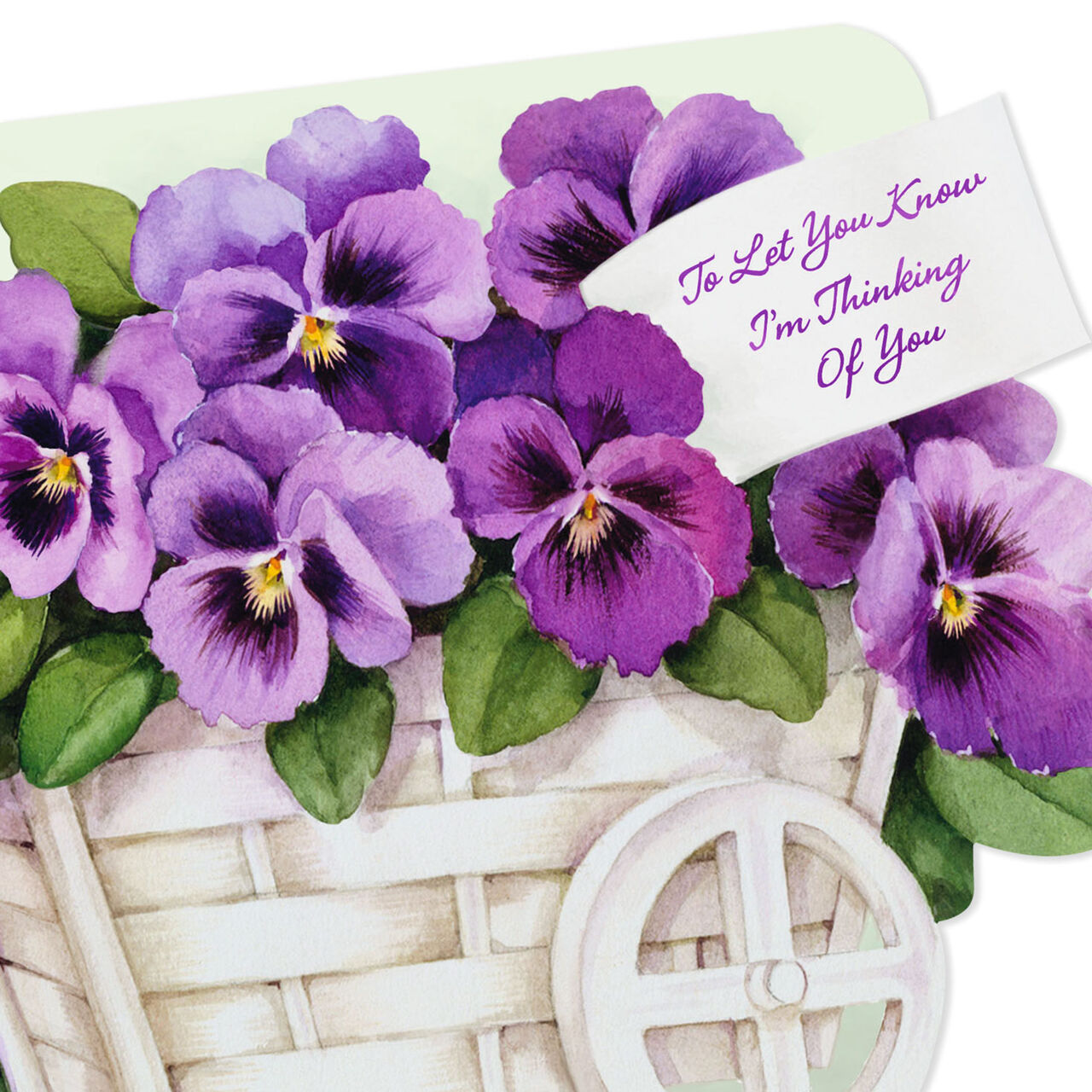 Pansy Thinking of You Card, , large image number 3