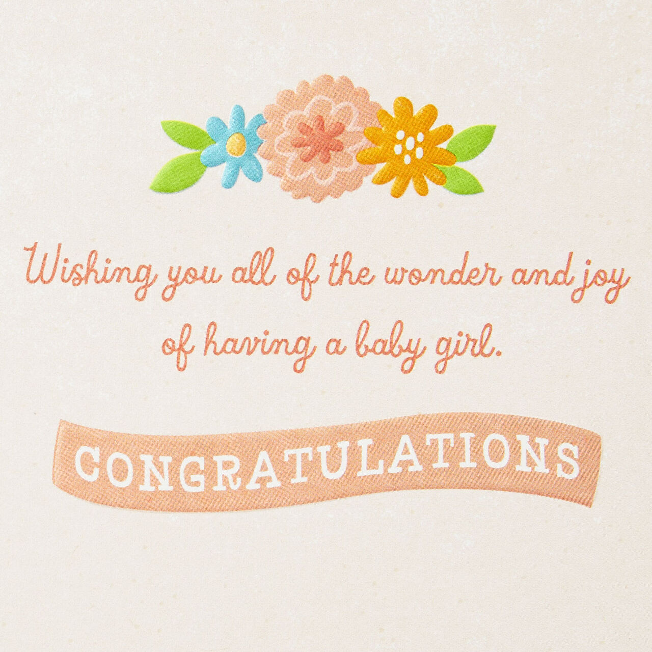 Full of Giggles New Baby Girl Card, , large image number 1