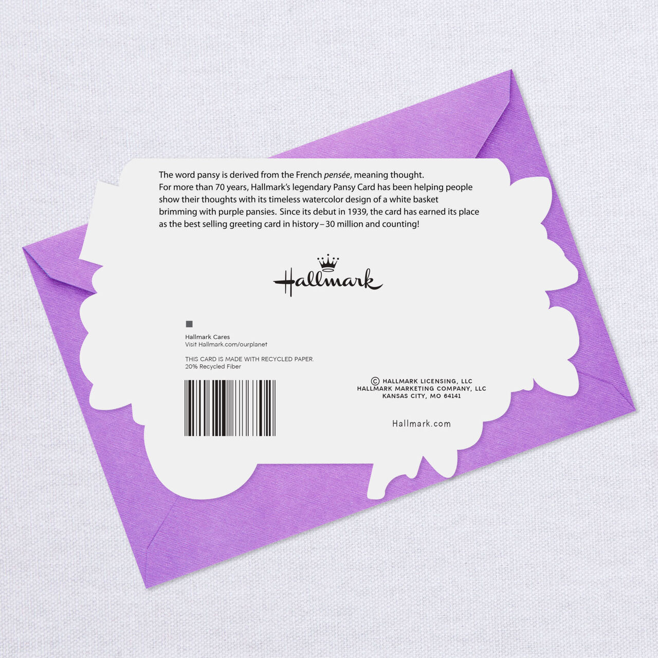 Pansy Thinking of You Card, , large image number 6
