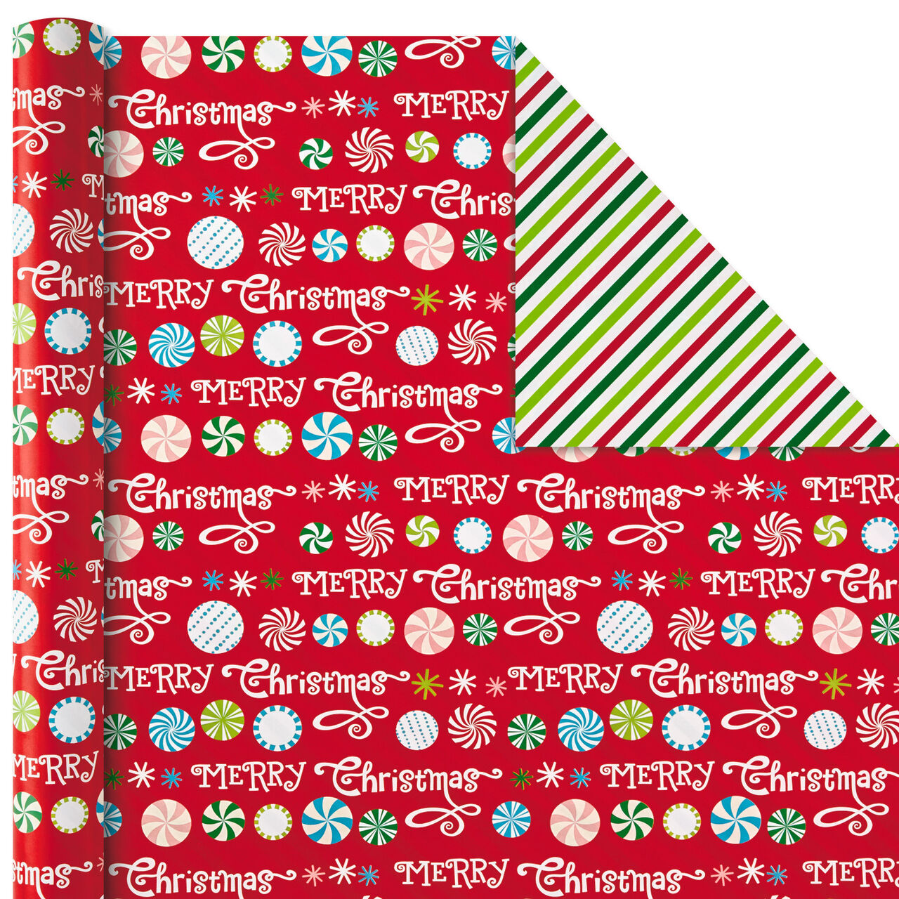 Christmas Cheer Assortment Reversible Wrapping Paper  image number 5