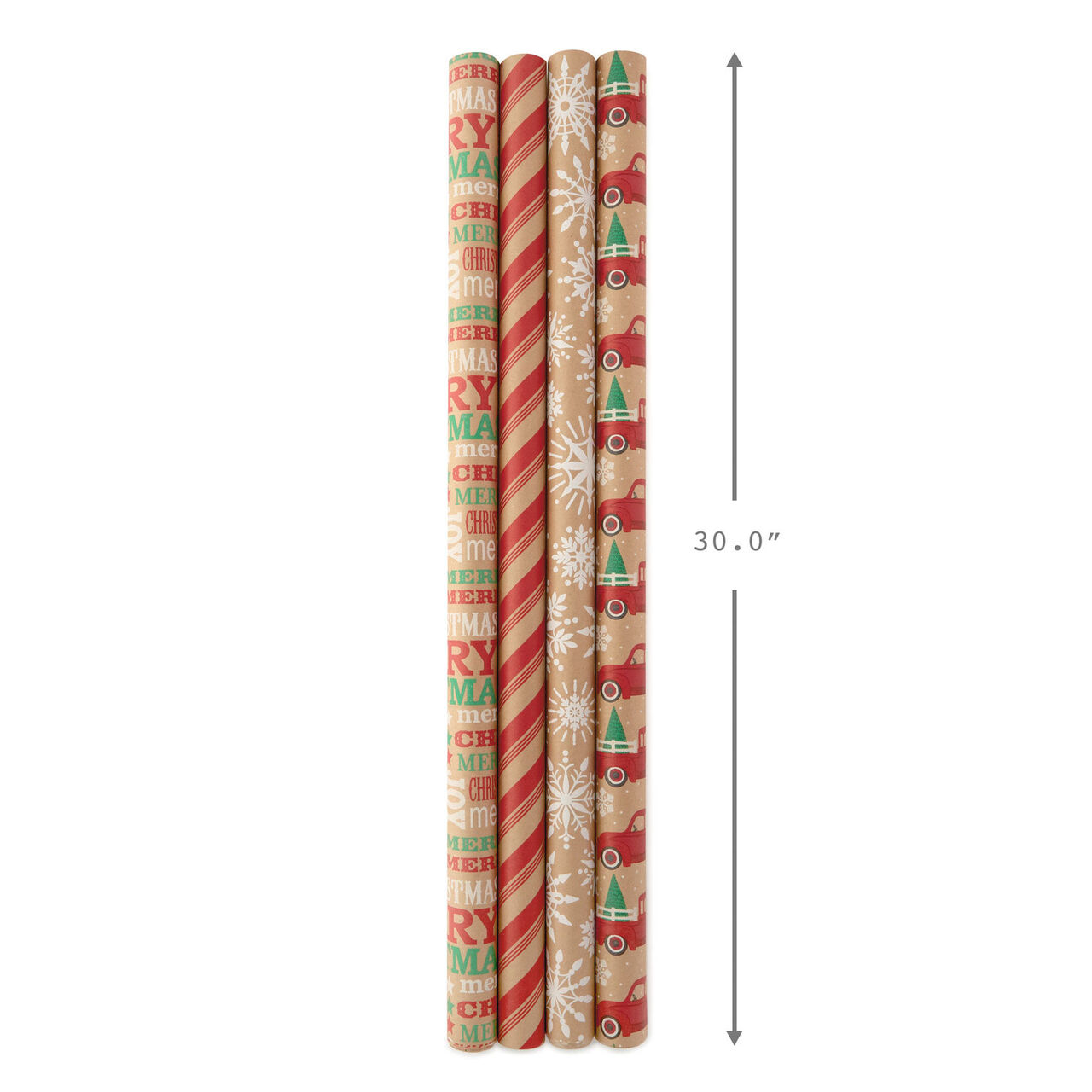 Colorful Kraft Assortment Christmas Wrapping Paper  image number 7