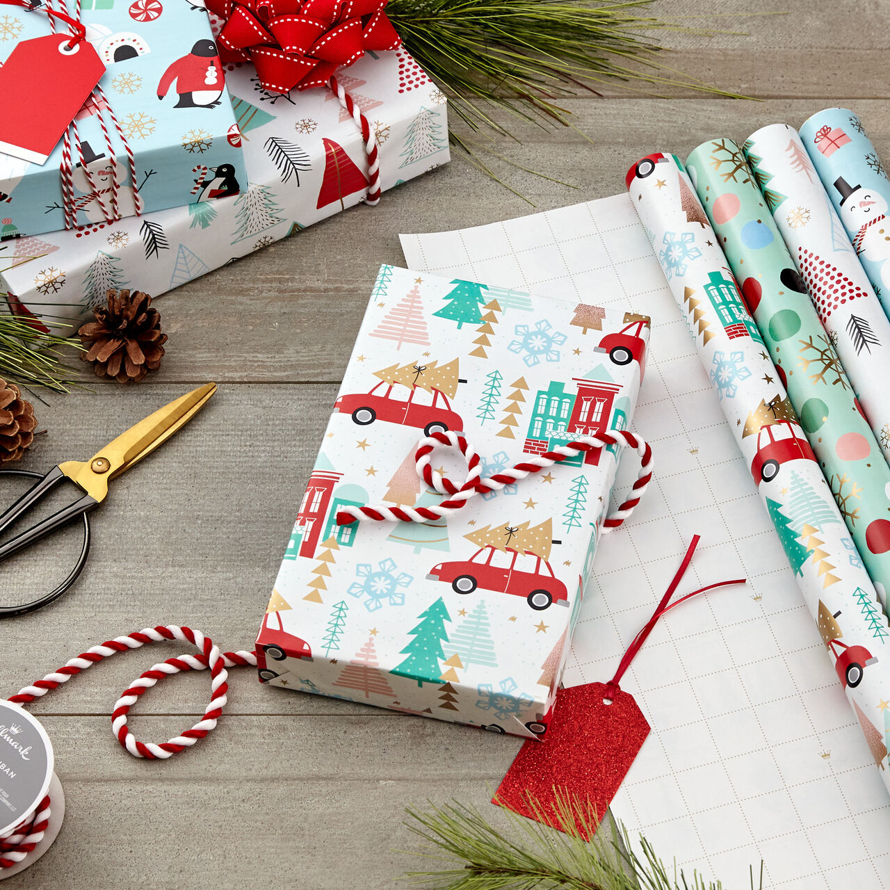 Holiday Mix Assorted Christmas Wrapping Paper  image number 1