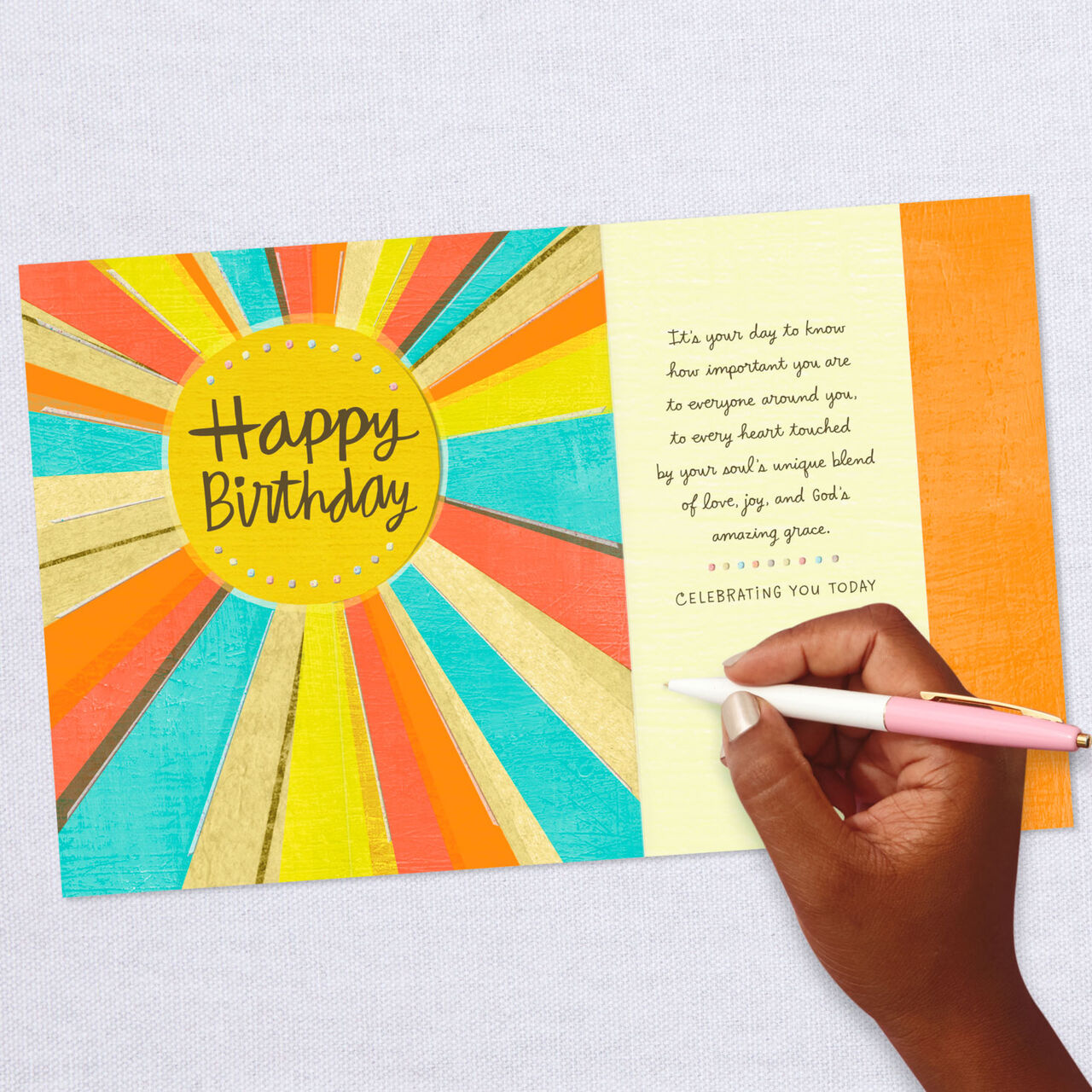 Sun Rays Birthday Card, , large image number 5