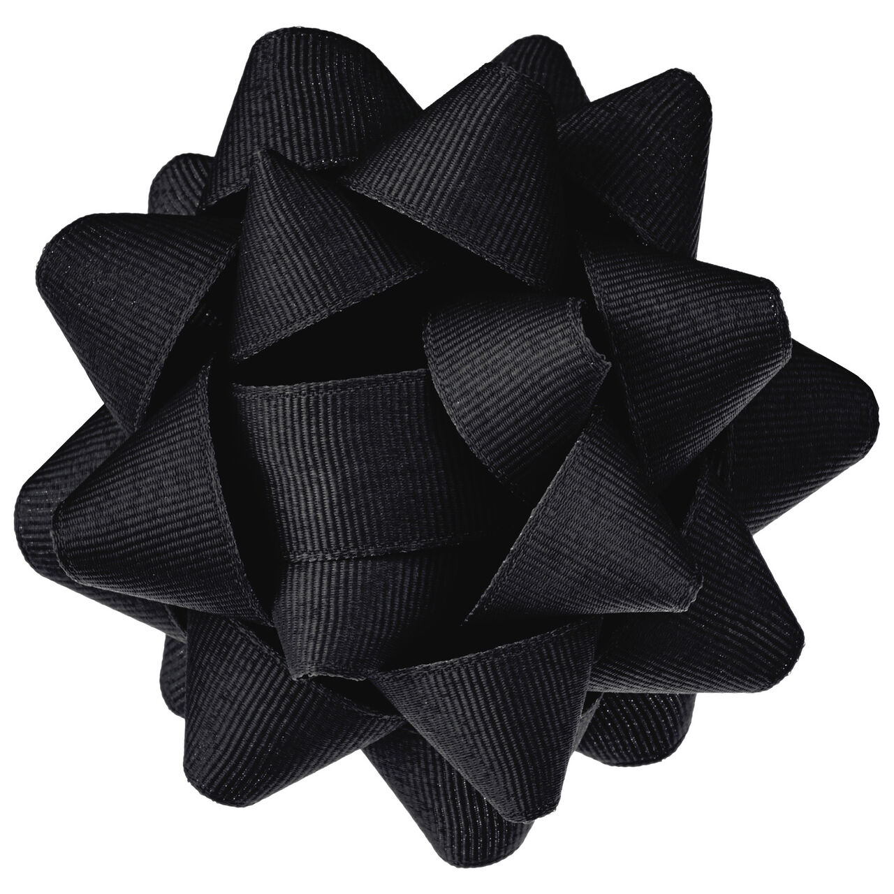 Black Grosgrain Ribbon Gift Bow, 4.6", Black, large image number 0