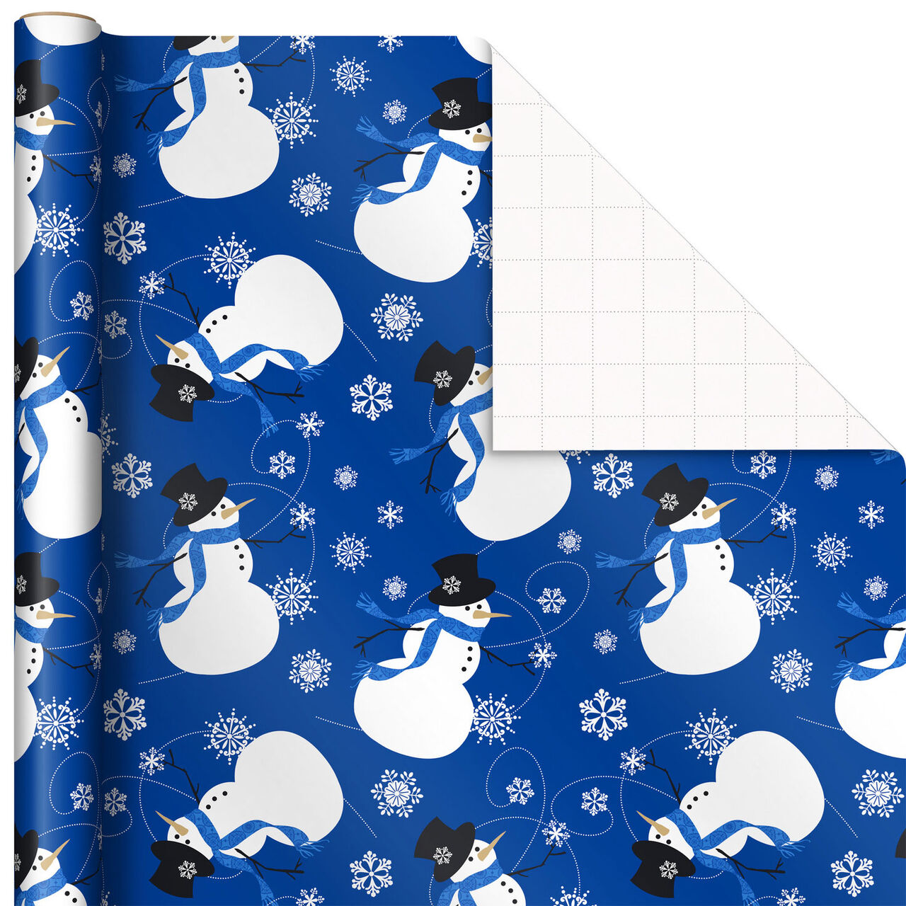 Winter Wonder 4-Pack Blue and White Wrapping Paper Wrap Square image number 2