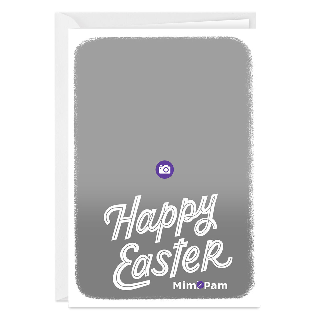 Personalized Happy Easter Lettering Photo Card  image number 2