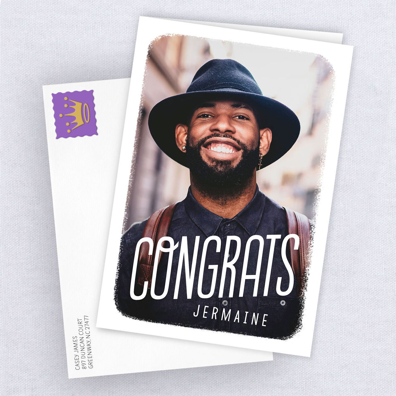 Personalized Full Photo Congratulations Photo Card, , large image number 3