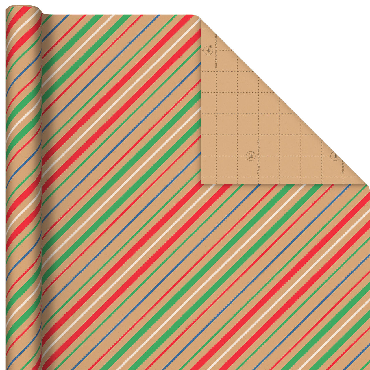 Colorful Christmas Assortment Kraft Wrapping Paper  image number 4