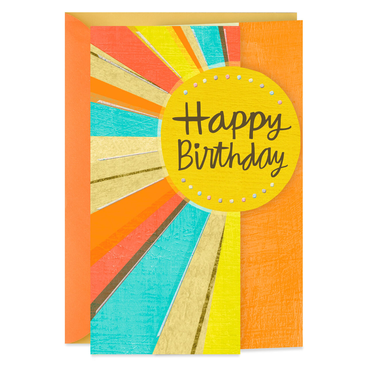 Sun Rays Birthday Card, , large image number 0