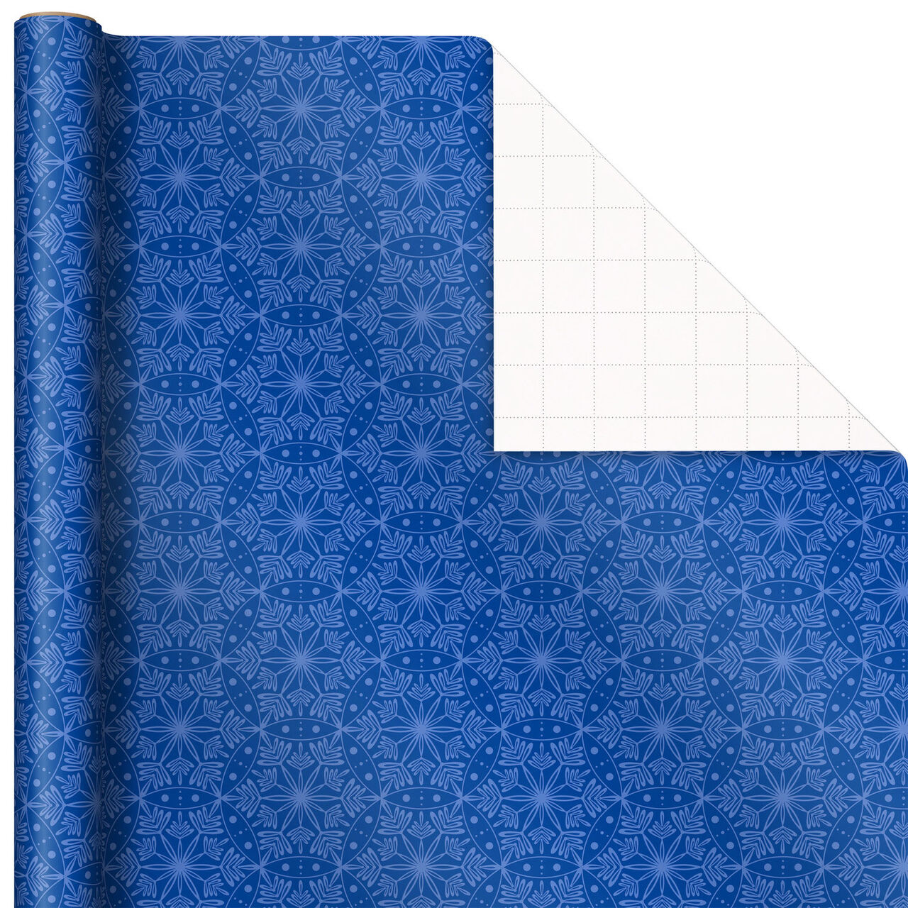 Winter Wonder 4-Pack Blue and White Wrapping Paper Wrap Square image number 5
