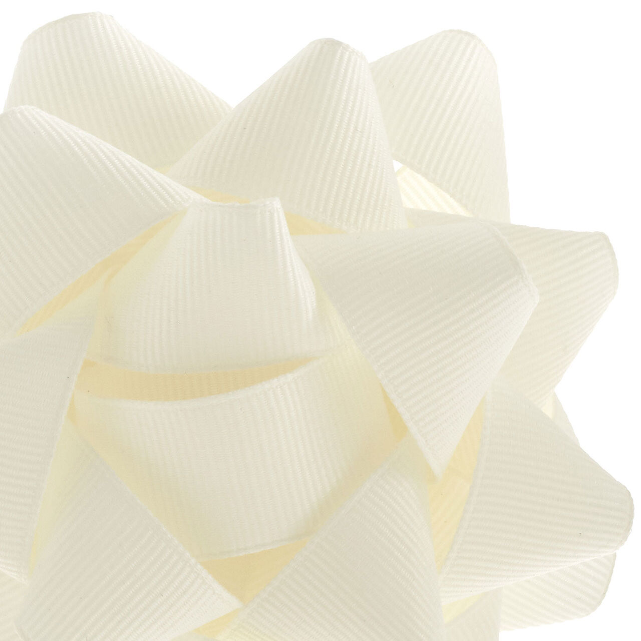 4.6" Cream Grosgrain Ribbon Gift Bow, Cream, large image number 2