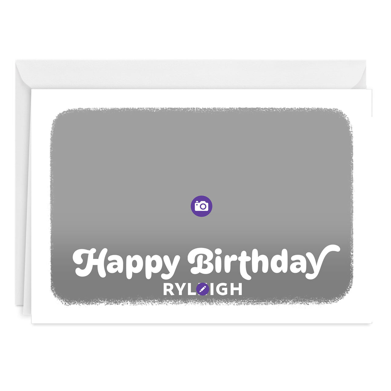 Personalized Full Photo Birthday Photo Card, 5x7 Horizontal, , large image number 2