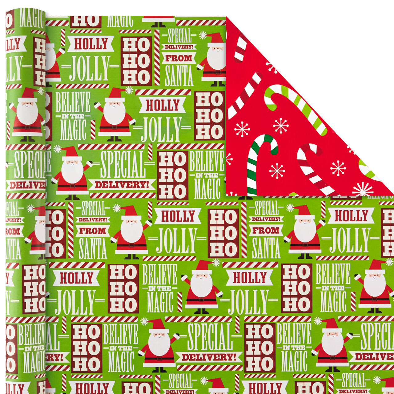 Christmas Cheer Assortment Reversible Wrapping Paper  image number 3