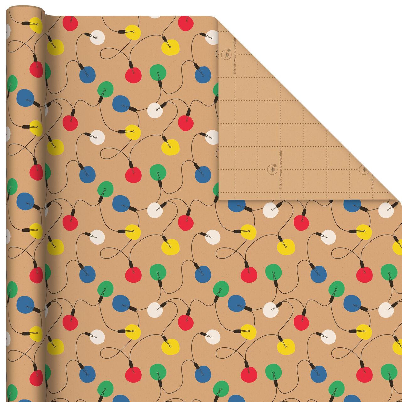 Colorful Christmas Assortment Kraft Wrapping Paper  image number 6