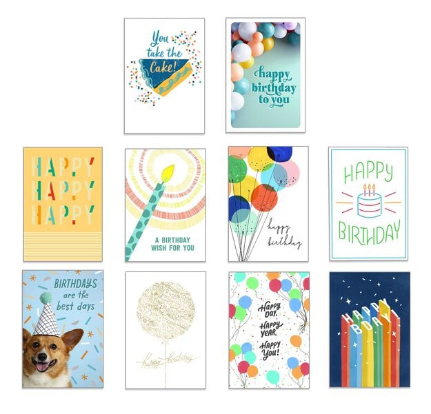 Classic Collection Assorted Birthday Cards 50 Pack