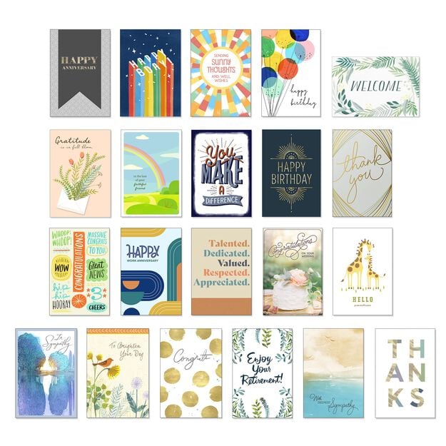 Starter Kit Assorted Greeting Cards 50 Pack