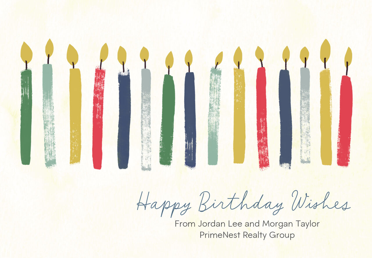Stamped Candles Birthday Card