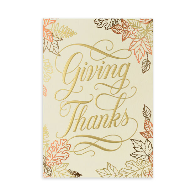 Giving Thanks Premium Thanksgiving Cards
