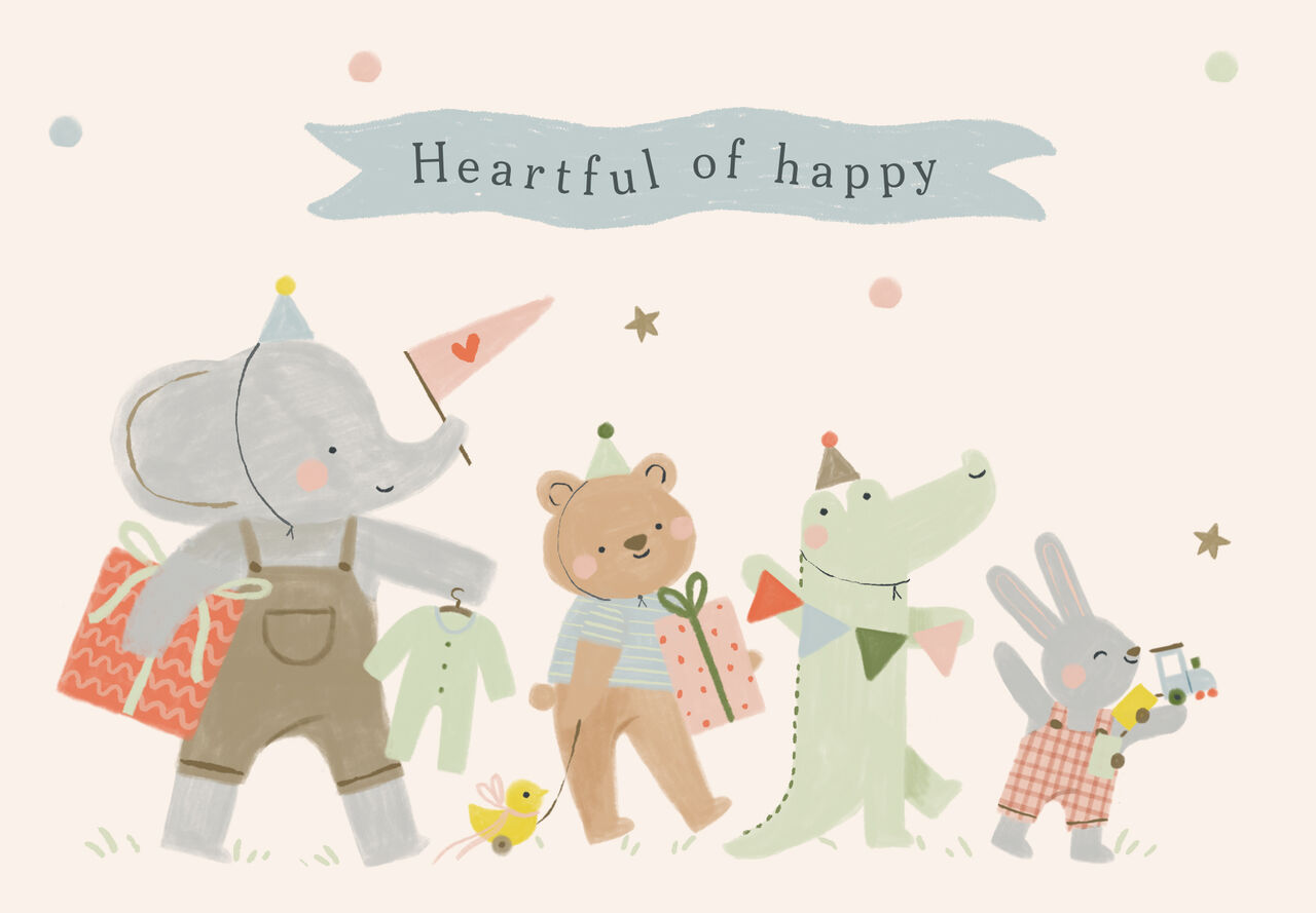 Heartful of Happy Baby Card