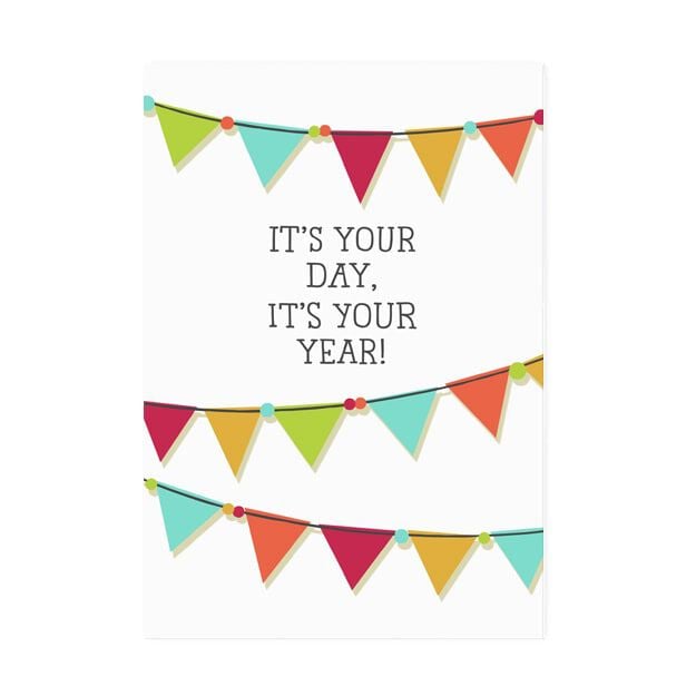 Party Banners Birthday Card