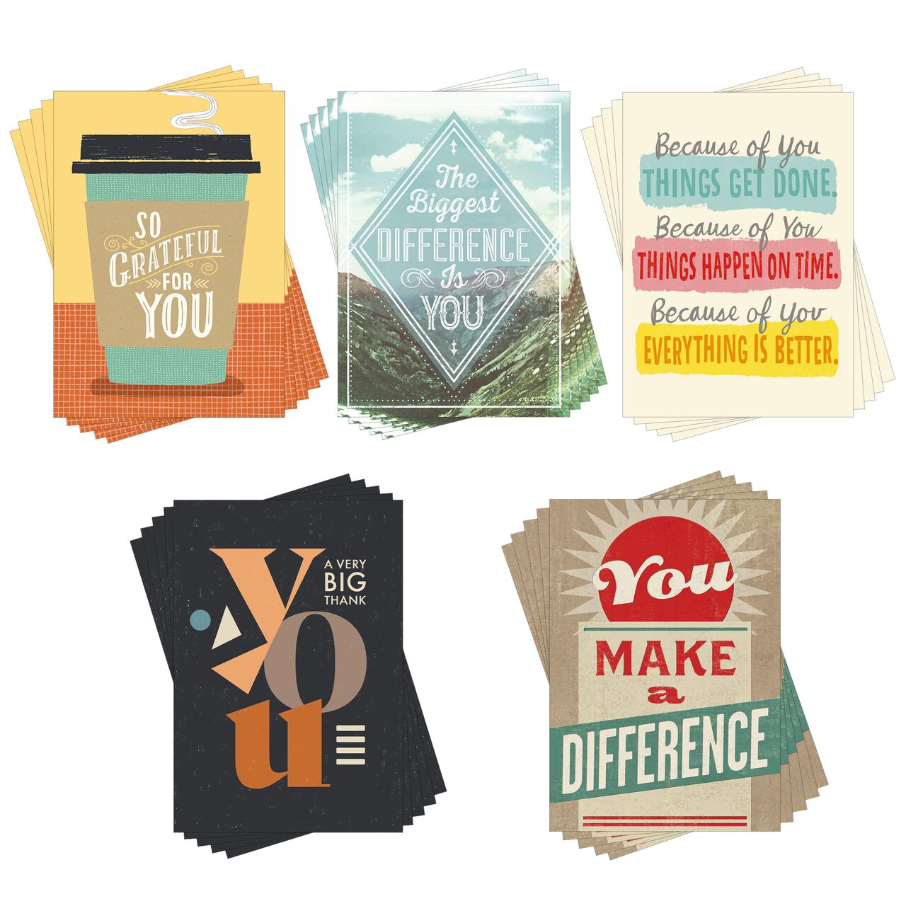 Star Qualities Assorted Employee Appreciation Cards 25 Pack image number 5