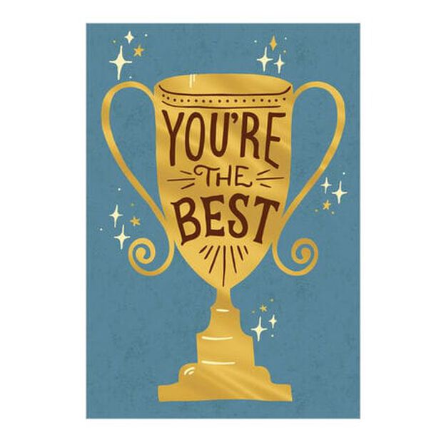 Best Trophy Father's Day Card
