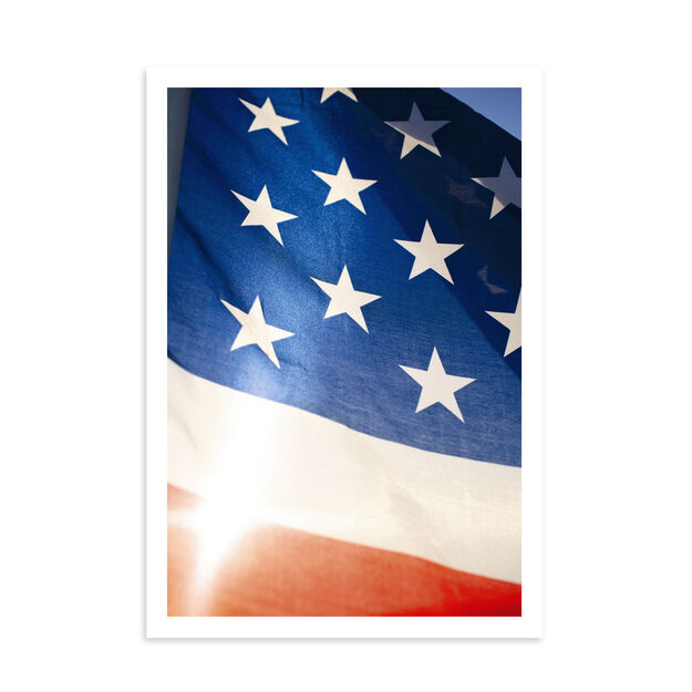 Sunshine Flag Patriotic Card