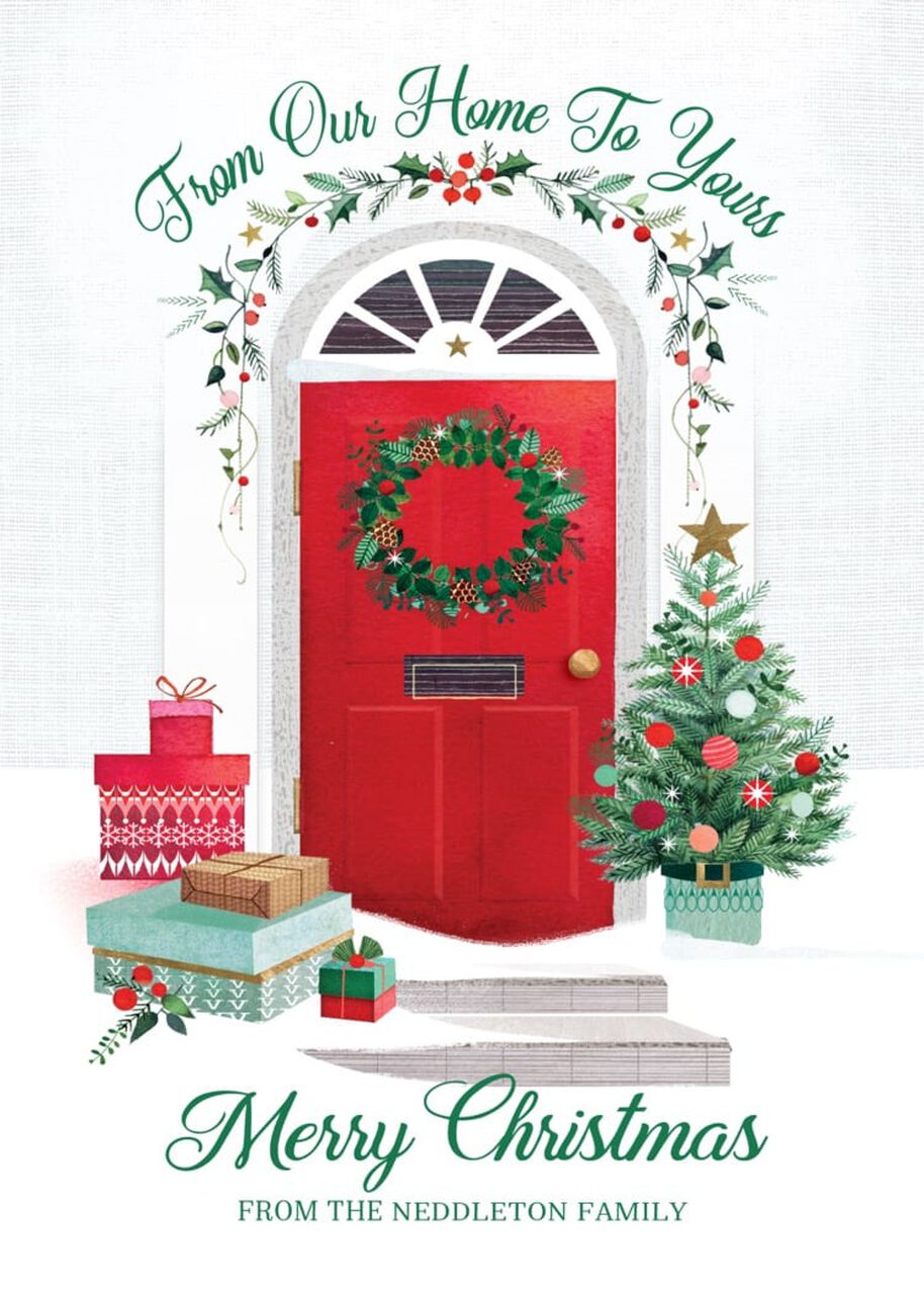 Our Home to Yours Customizable Christmas Card
