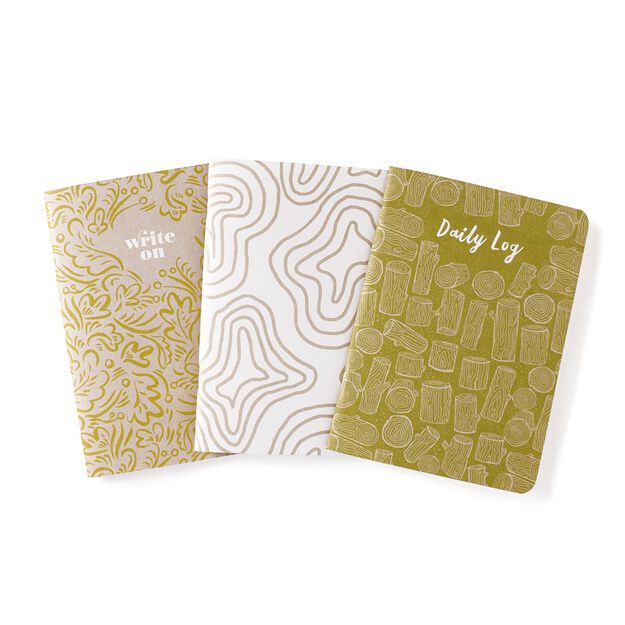 Naturally Brilliant Assorted Lined Notebooks Set of 3
