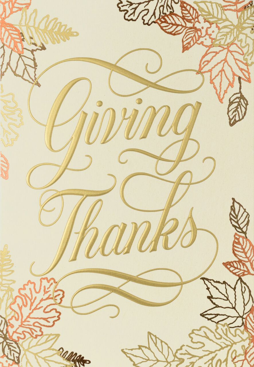 Giving Thanks Premium Thanksgiving Cards
