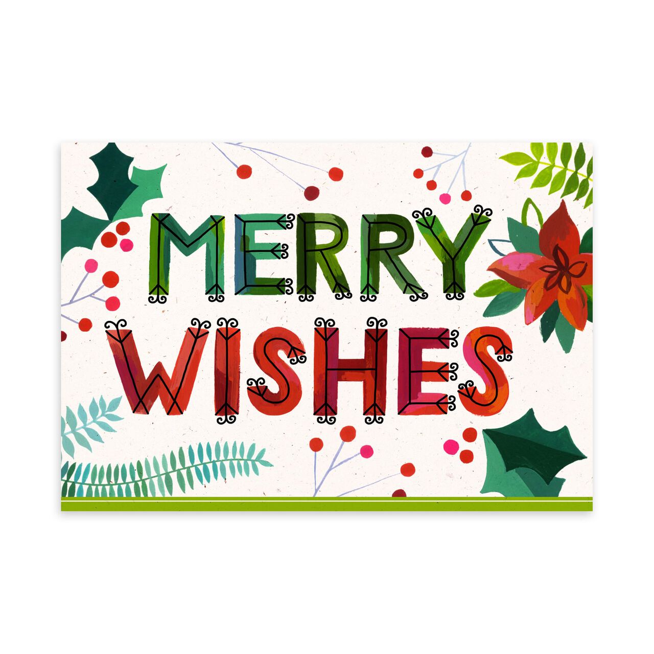 Merry Wishes Holiday Card image number 0