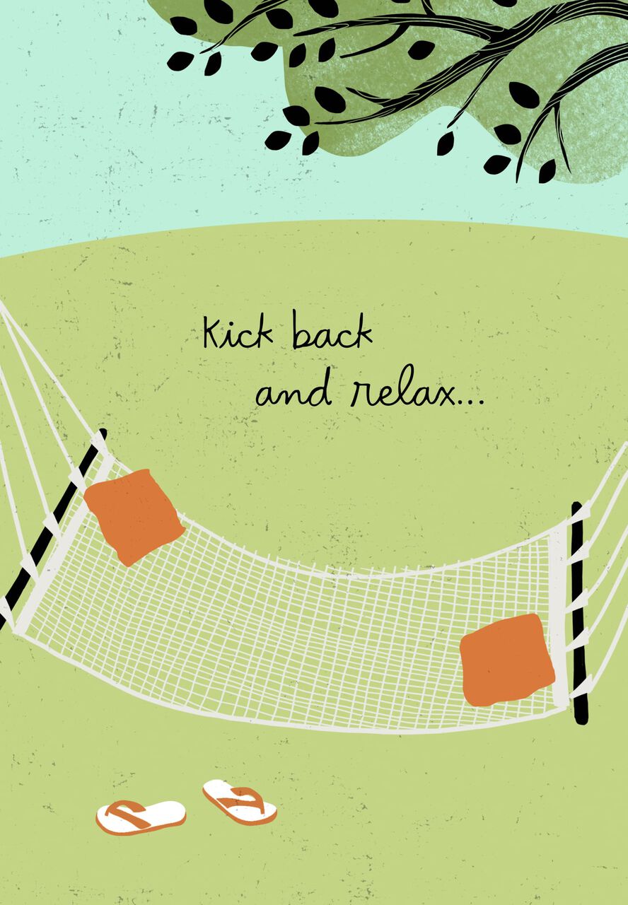 Hammock Relaxation Father's Day Card