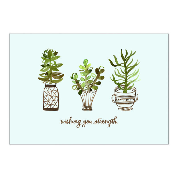 Plants in Pots Encouragement Card