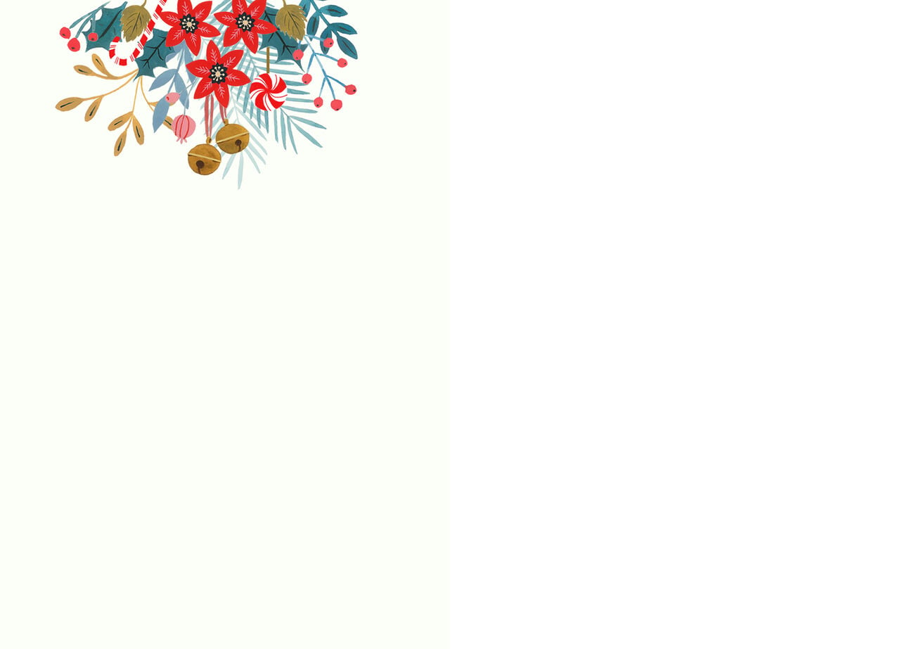 Seasonal Bouquet Holiday Employee Appreciation Card