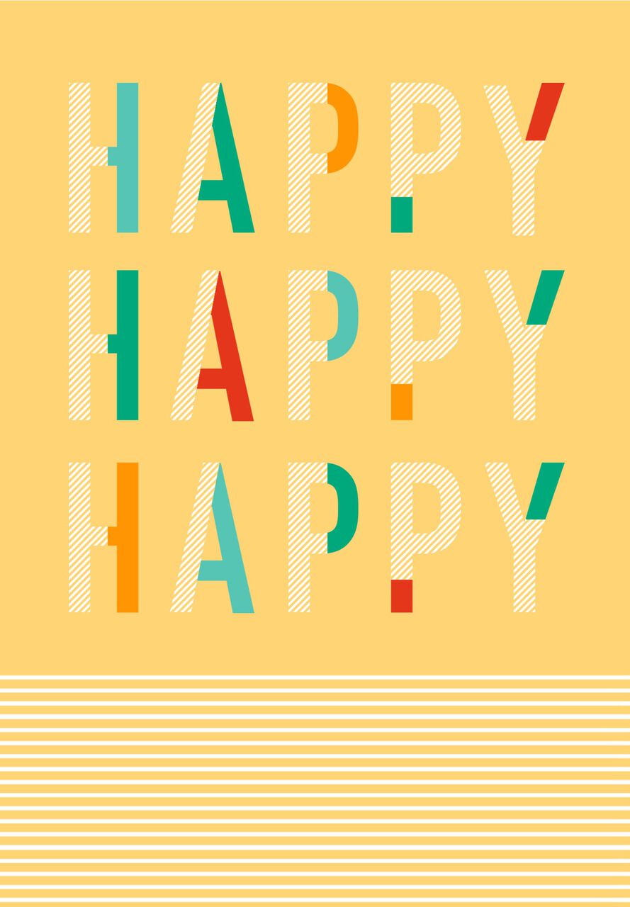Triple Happy Birthday Card