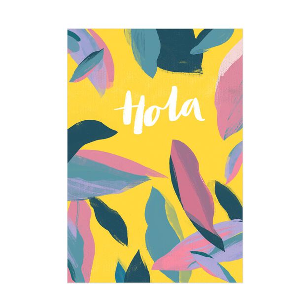 Bright Hello Spanish Just Because Card