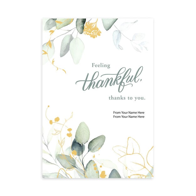Feeling Thankful Thank You Card