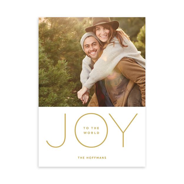 Joy to the World Holiday Photo Card