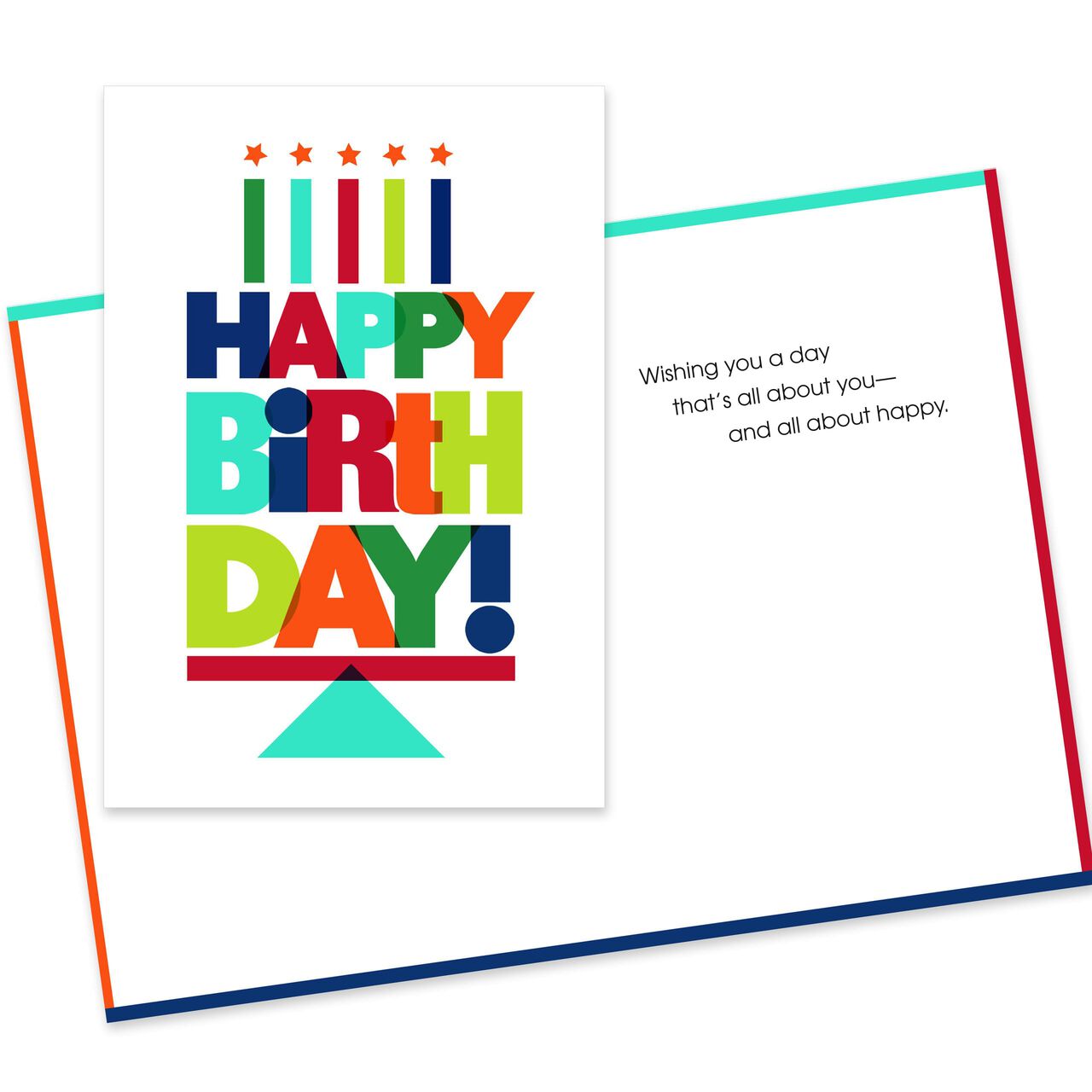 Happy Birthday Letter Cake Birthday Card image number 2