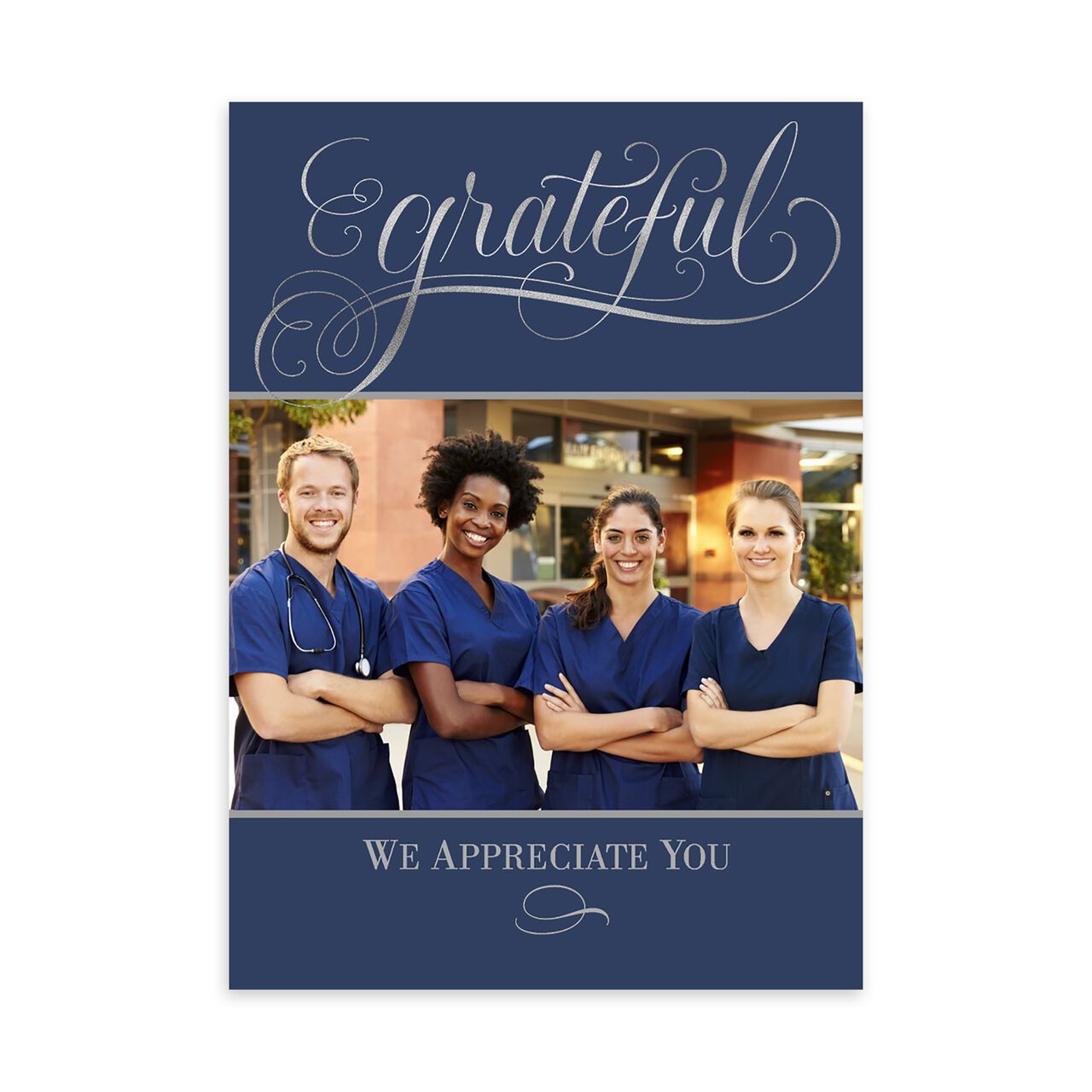 Grateful Elegance Thanksgiving Photo Card image number 0