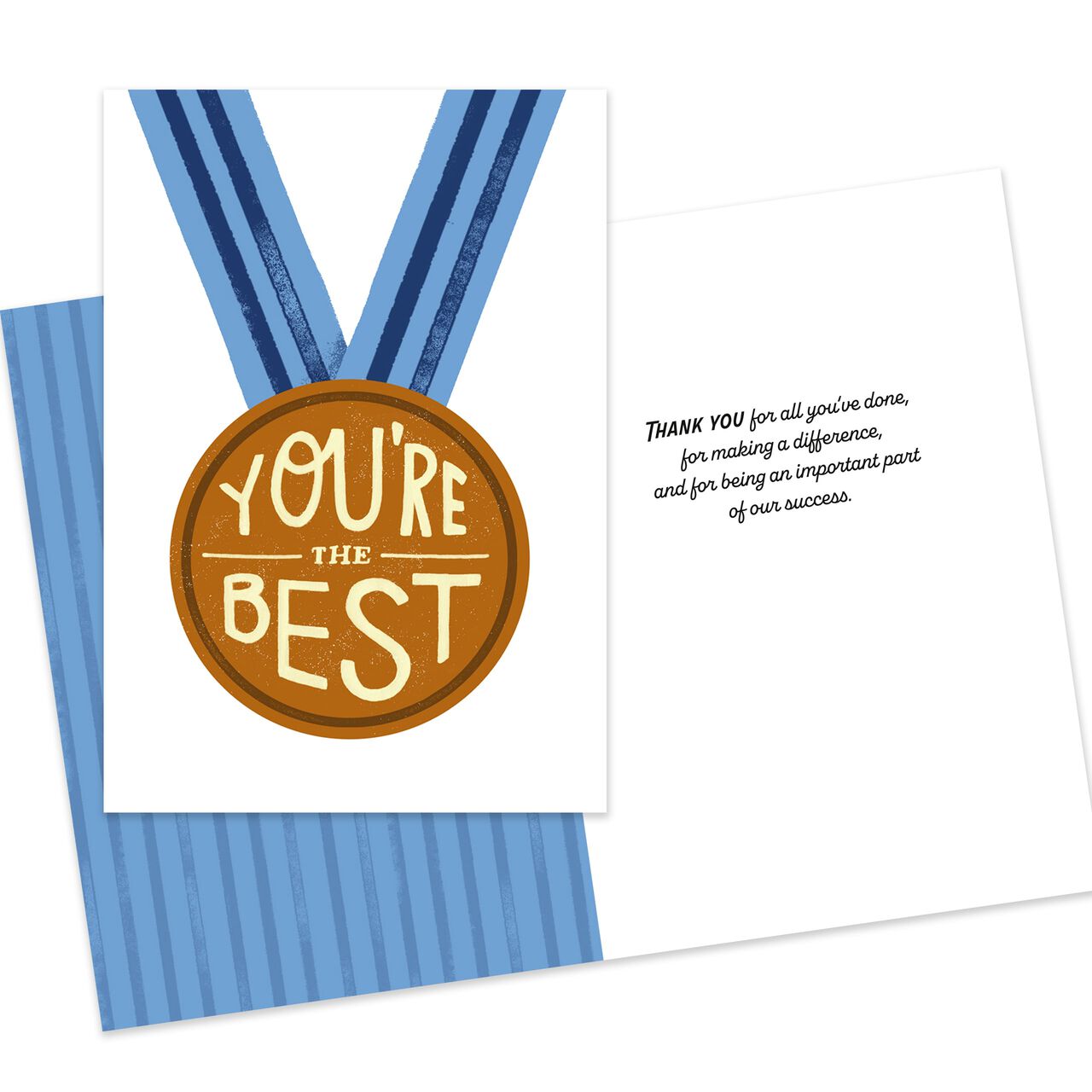 Medal for the Best Year Supply Employee of the Month Cards 12 Pack image number 0