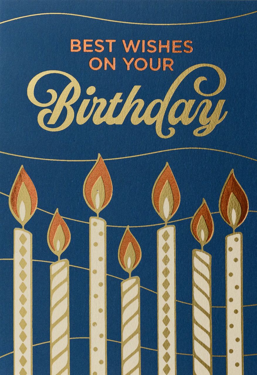 Candles Premium Birthday Card