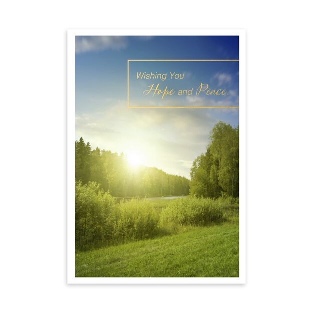 Hope & Peace Sunrise Sympathy Card
