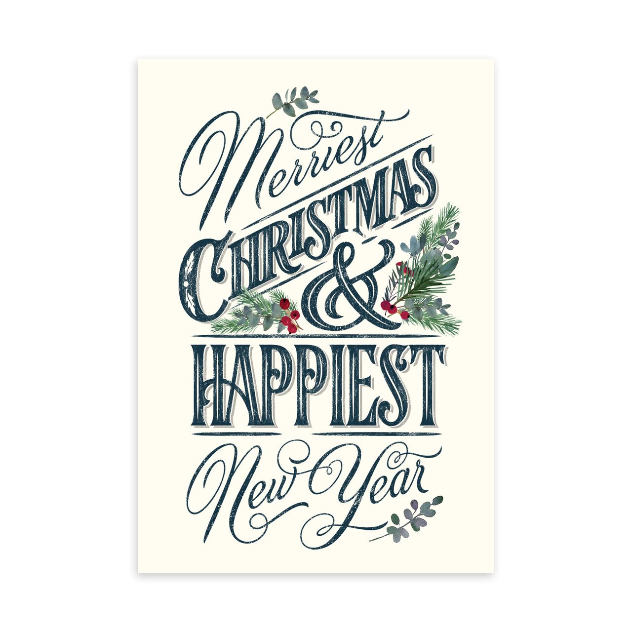 Merriest, Happiest Christmas & New Year Card image number 0