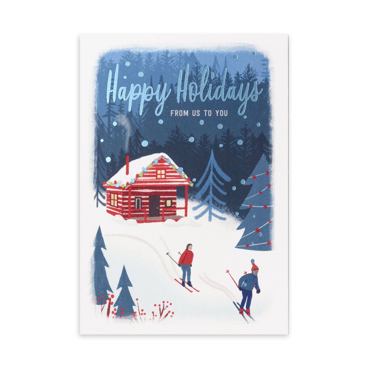 Mountain Cabin Holiday Card image number 0