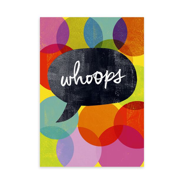 Whoops Chat Bubble Apology Card