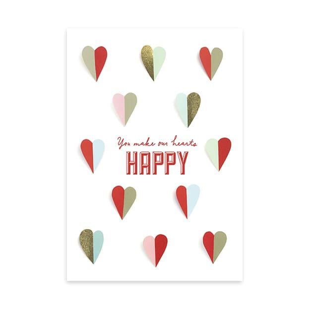 Colorful Paper Letters Birthday Card