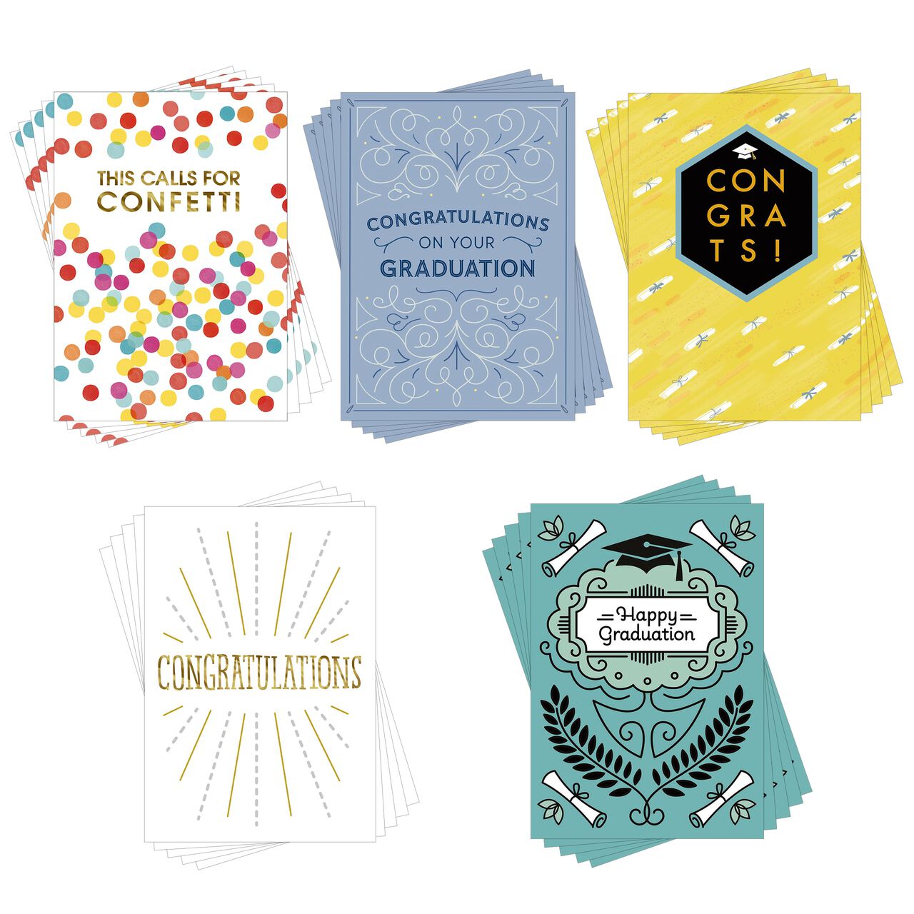 Assorted Graduation Cards 25 Pack image number 0